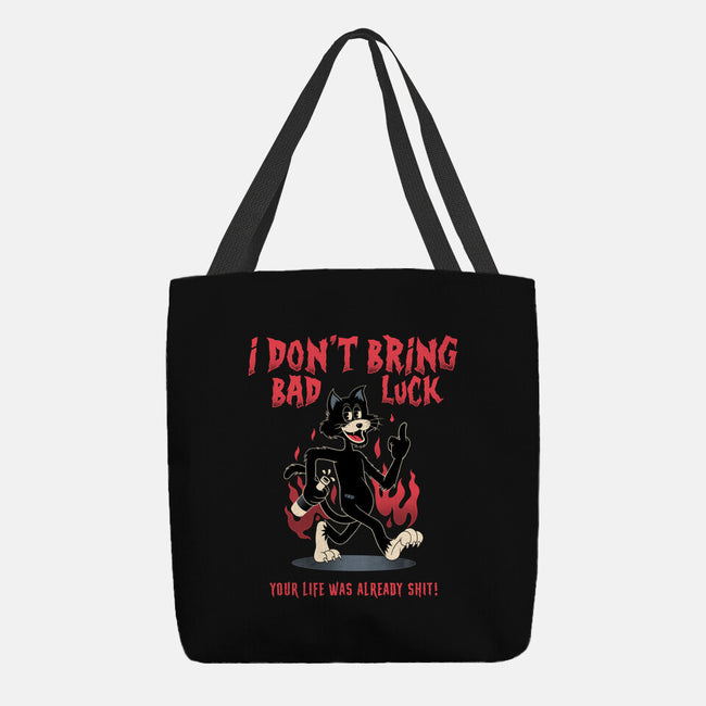 Black Cat Rules-None-Basic Tote-Bag-alfbocreative