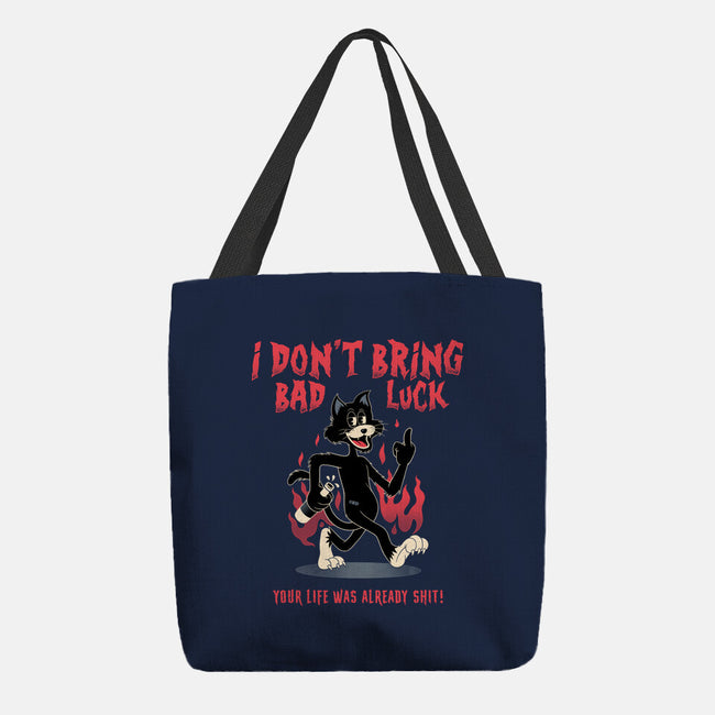 Black Cat Rules-None-Basic Tote-Bag-alfbocreative