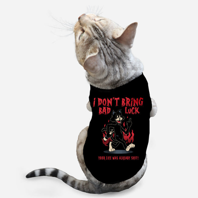 Black Cat Rules-Cat-Basic-Pet Tank-alfbocreative