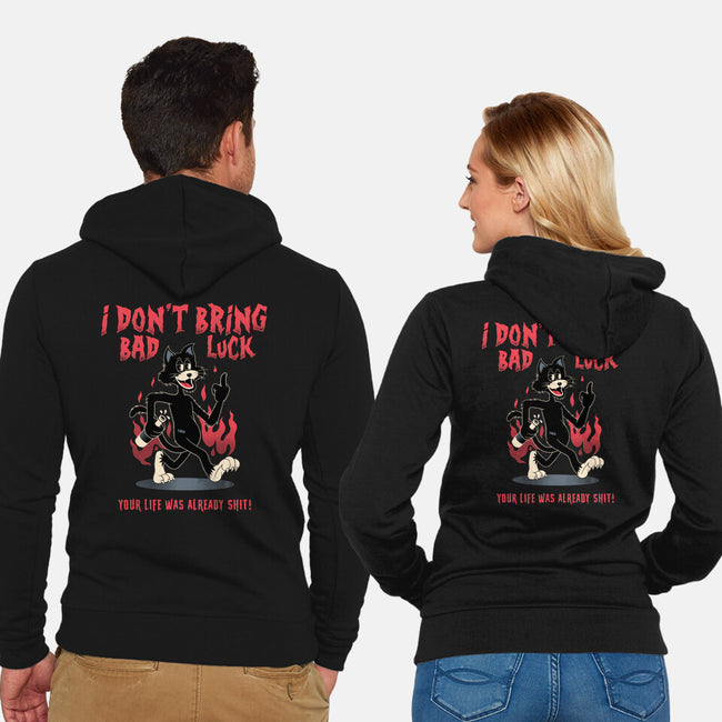 Black Cat Rules-Unisex-Zip-Up-Sweatshirt-alfbocreative