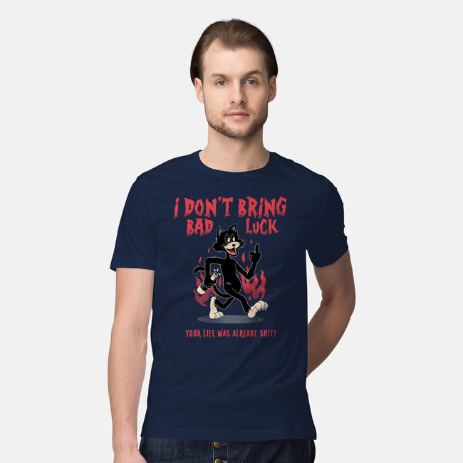 Black Cat Rules-Mens-Premium-Tee-alfbocreative