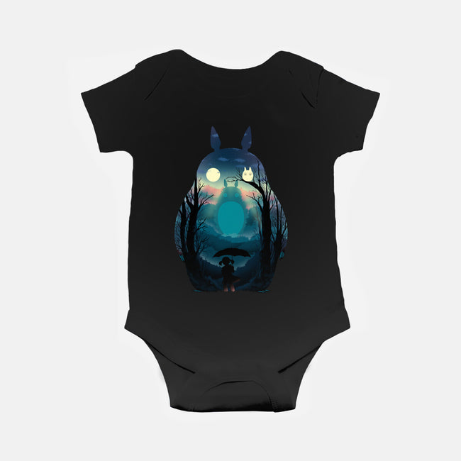 Finding Totoro-Baby-Basic-Onesie-alfbocreative