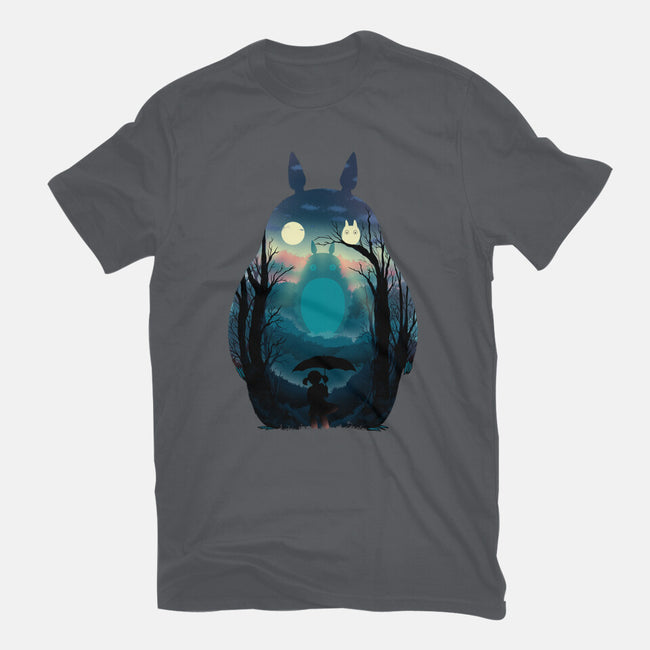 Finding Totoro-Womens-Fitted-Tee-alfbocreative