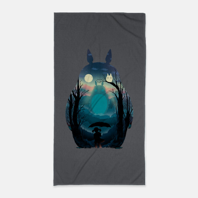 Finding Totoro-None-Beach-Towel-alfbocreative