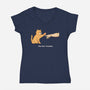 The Purr Creation-Womens-V-Neck-Tee-alfbocreative