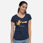 The Purr Creation-Womens-V-Neck-Tee-alfbocreative