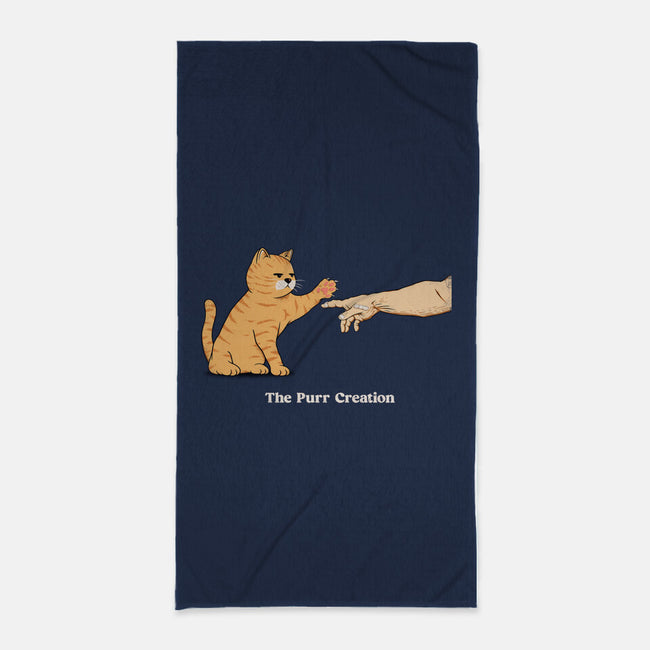 The Purr Creation-None-Beach-Towel-alfbocreative