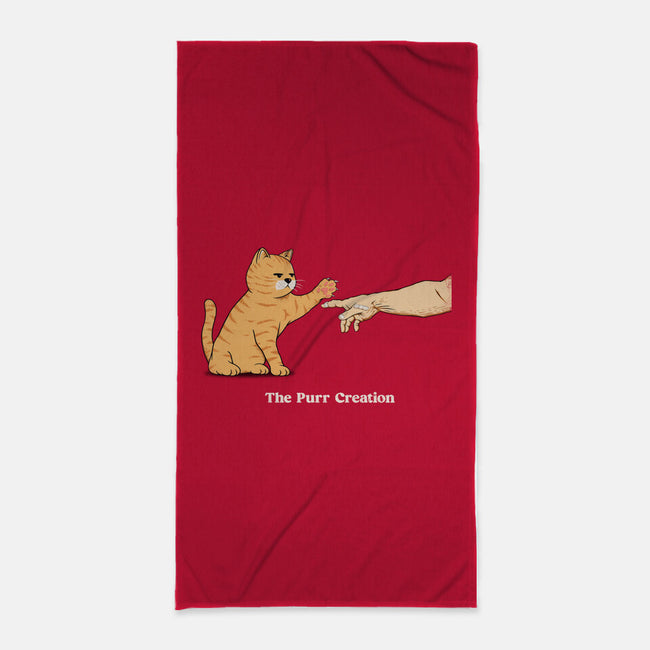 The Purr Creation-None-Beach-Towel-alfbocreative