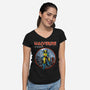 Iron Duo-Womens-V-Neck-Tee-sin9lefighter