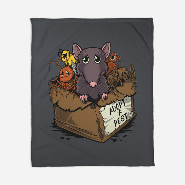 Adopt A Pest-None-Fleece-Blanket-Betmac