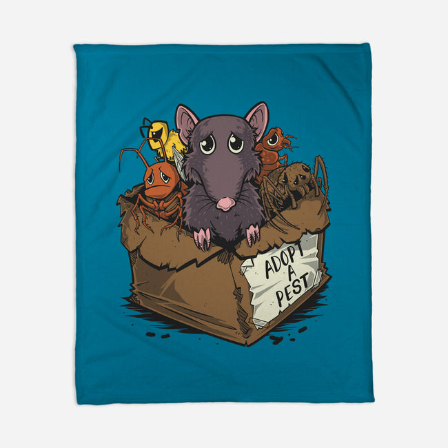 Adopt A Pest-None-Fleece-Blanket-Betmac