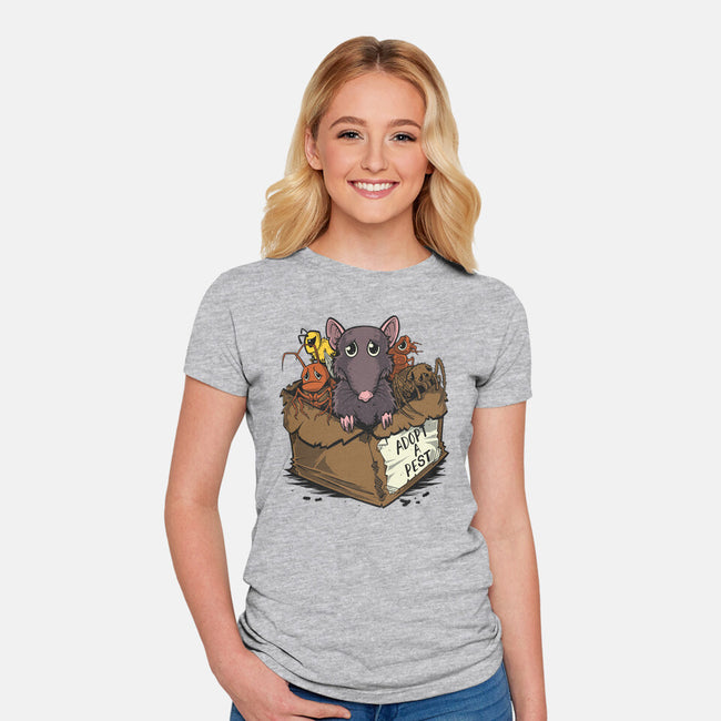 Adopt A Pest-Womens-Fitted-Tee-Betmac