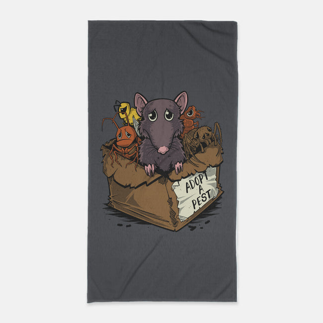 Adopt A Pest-None-Beach-Towel-Betmac