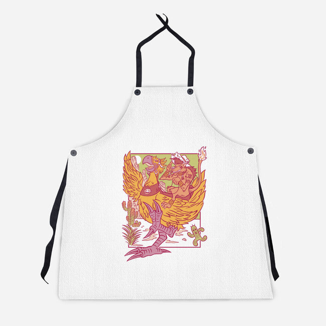 Canyon Rider-Unisex-Kitchen-Apron-Henrique Torres