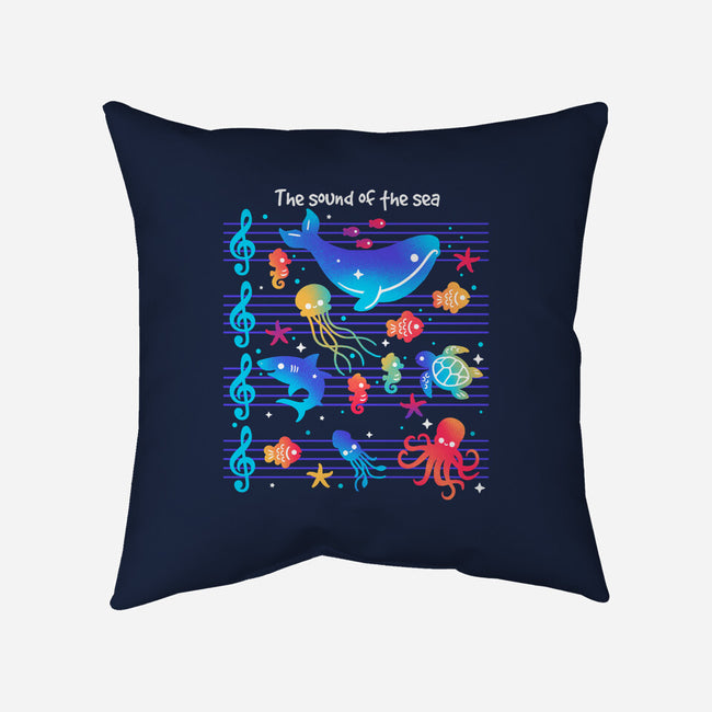 The Sound Of The Sea-None-Removable Cover-Throw Pillow-NemiMakeit