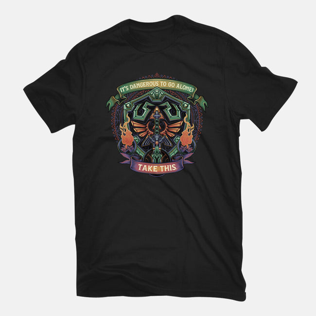 Shield And Sword-Mens-Heavyweight-Tee-glitchygorilla