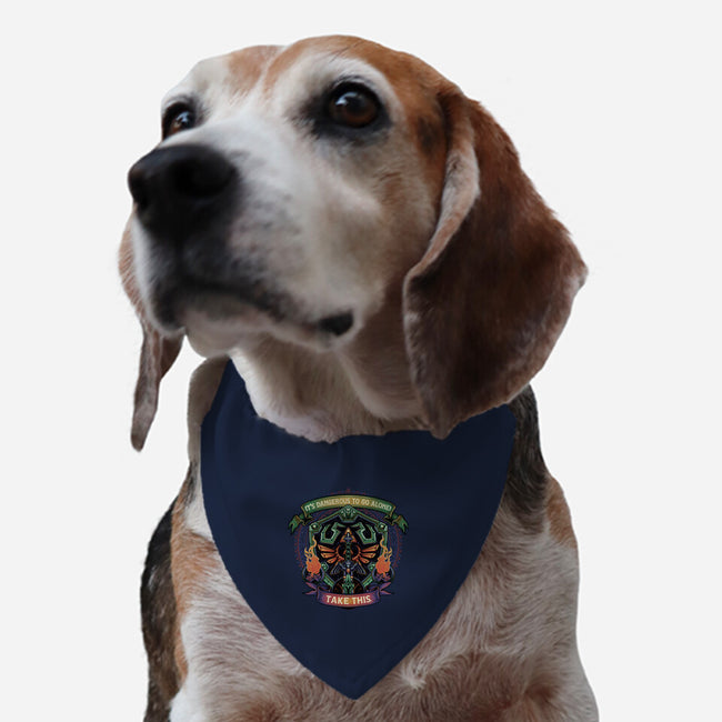 Shield And Sword-Dog-Adjustable-Pet Collar-glitchygorilla