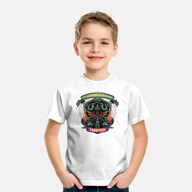 Shield And Sword-Youth-Basic-Tee-glitchygorilla