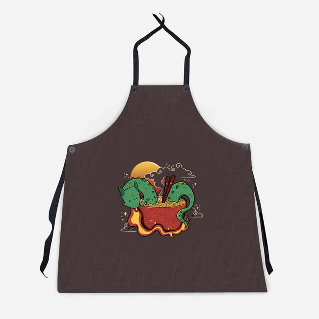 Hot Noodle Kawaii Dragon-Unisex-Kitchen-Apron-tobefonseca