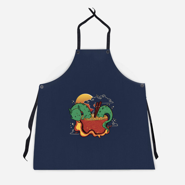 Hot Noodle Kawaii Dragon-Unisex-Kitchen-Apron-tobefonseca