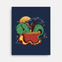 Hot Noodle Kawaii Dragon-None-Stretched-Canvas-tobefonseca