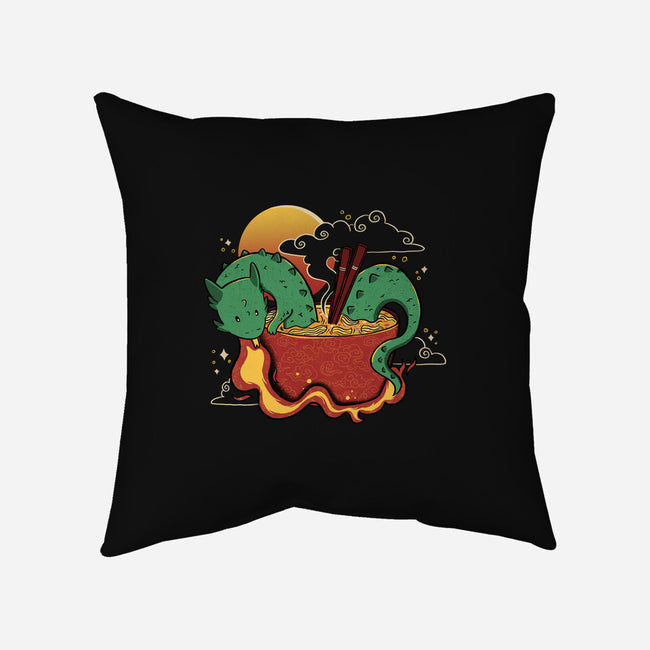 Hot Noodle Kawaii Dragon-None-Removable Cover-Throw Pillow-tobefonseca