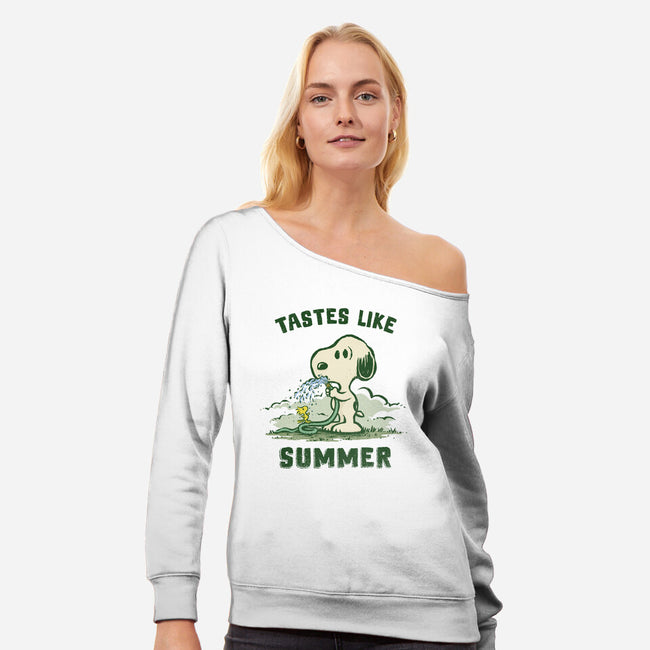 Tastes Like Summer-Womens-Off Shoulder-Sweatshirt-kg07