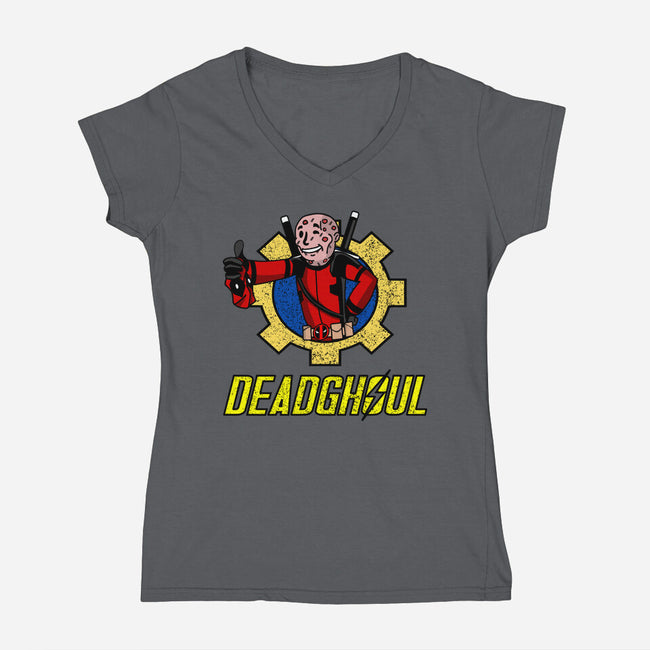 Deadghoul-Womens-V-Neck-Tee-sillyindustries