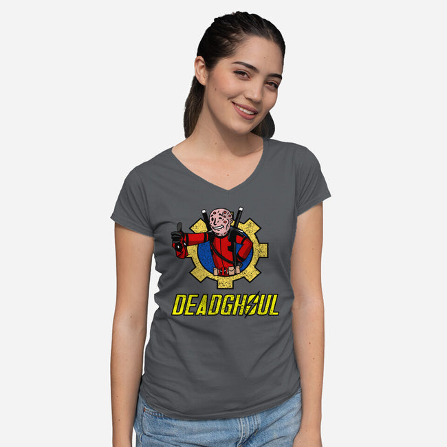 Deadghoul-Womens-V-Neck-Tee-sillyindustries