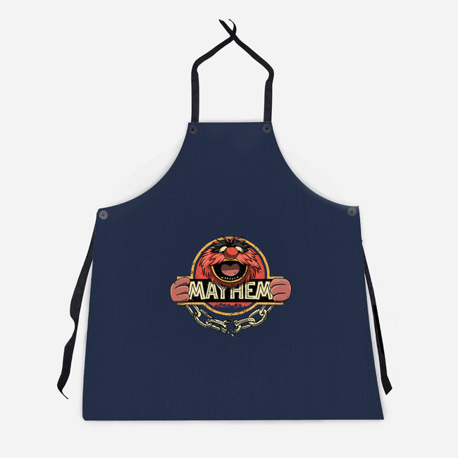 Jurassic Mayhem-Unisex-Kitchen-Apron-retrodivision