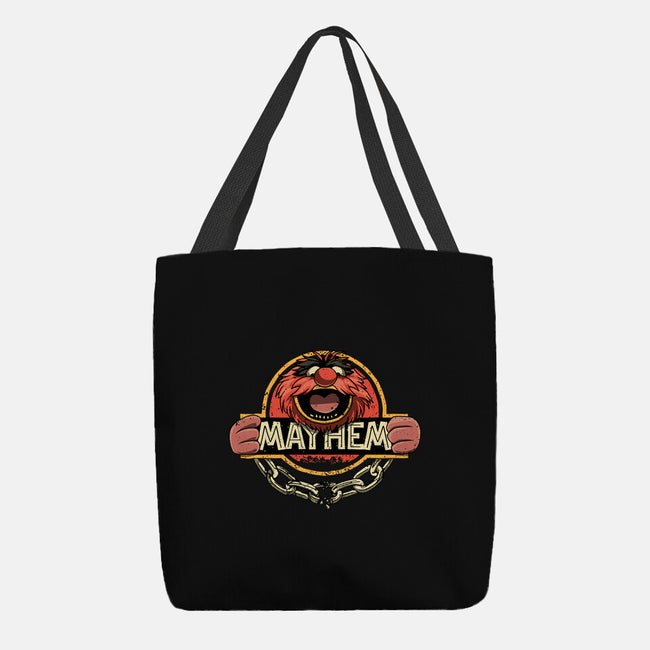 Jurassic Mayhem-None-Basic Tote-Bag-retrodivision