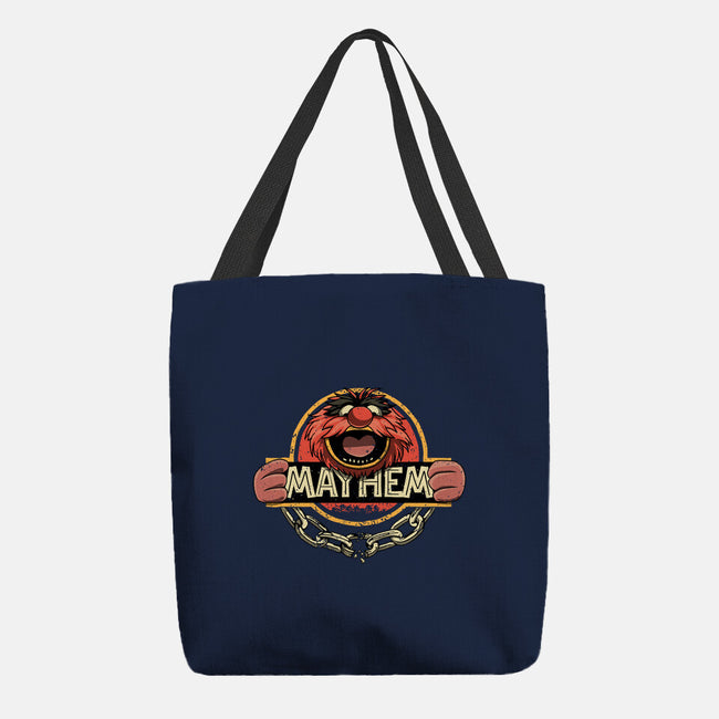 Jurassic Mayhem-None-Basic Tote-Bag-retrodivision