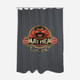 Jurassic Mayhem-None-Polyester-Shower Curtain-retrodivision