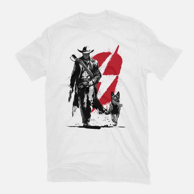 Lone Ghoul And Cub-Youth-Basic-Tee-DrMonekers