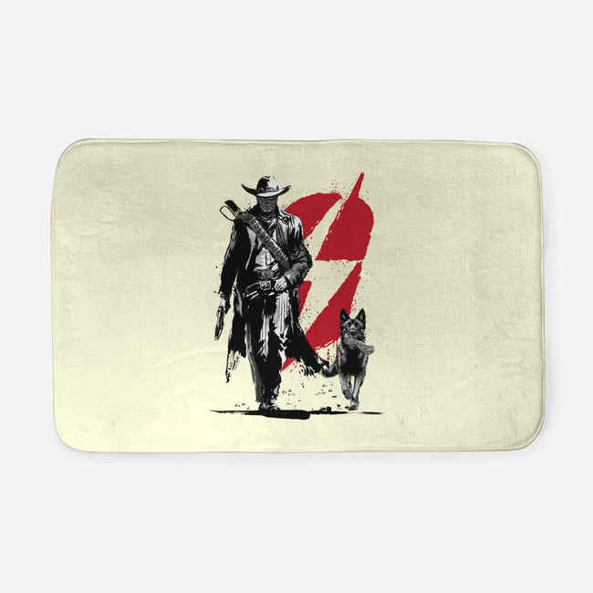 Lone Ghoul And Cub-None-Memory Foam-Bath Mat-DrMonekers