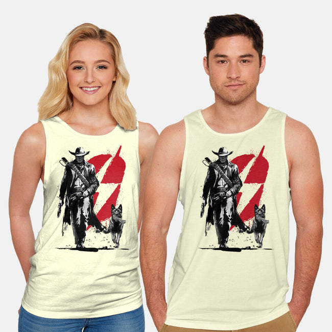 Lone Ghoul And Cub-Unisex-Basic-Tank-DrMonekers