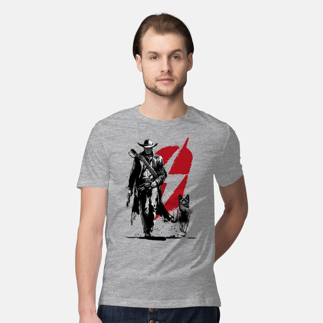 Lone Ghoul And Cub-Mens-Premium-Tee-DrMonekers