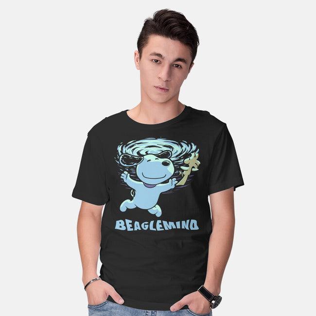 Nevermind Beagle Music-Mens-Basic-Tee-Studio Mootant