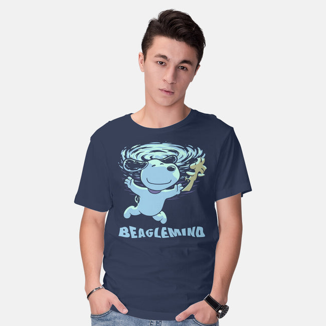 Nevermind Beagle Music-Mens-Basic-Tee-Studio Mootant