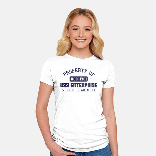 Enterprise Science Department-Womens-Fitted-Tee-kg07