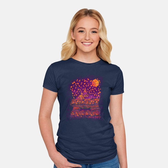 I See The Light-Womens-Fitted-Tee-dalethesk8er