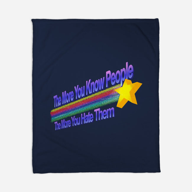 The More You Hate People-None-Fleece-Blanket-NMdesign