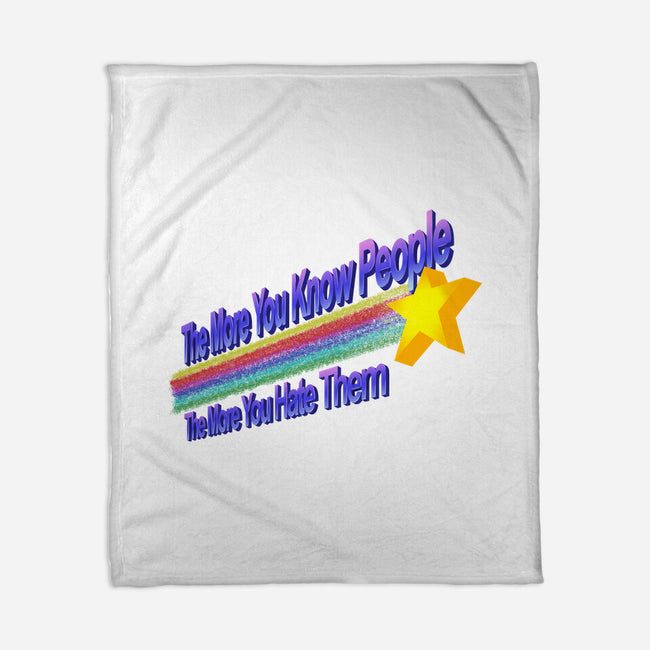 The More You Hate People-None-Fleece-Blanket-NMdesign