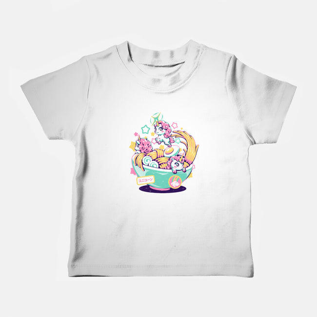 Unicorn Bowl-Baby-Basic-Tee-eduely