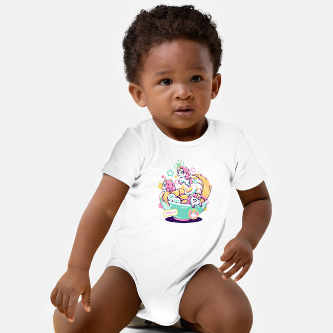 Unicorn Bowl-Baby-Basic-Onesie-eduely