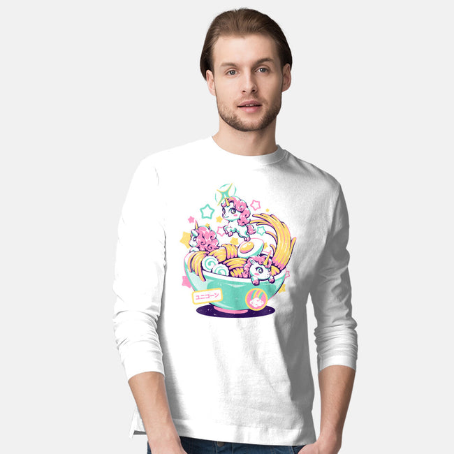 Unicorn Bowl-Mens-Long Sleeved-Tee-eduely