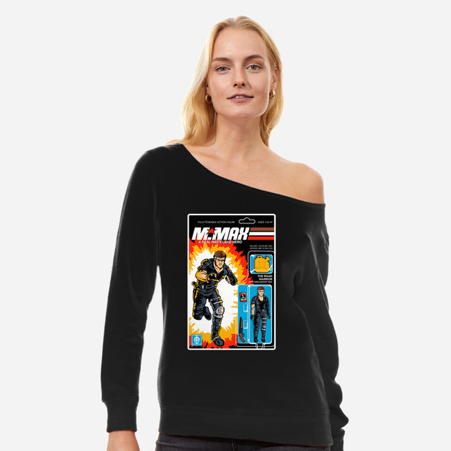 A Real Wasteland Hero-Womens-Off Shoulder-Sweatshirt-demonigote