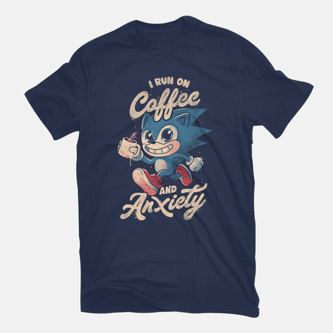 I Run On Coffee And Anxiety-Mens-Premium-Tee-eduely