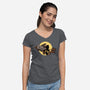 The Adventures Of Rubeus-Womens-V-Neck-Tee-Raffiti