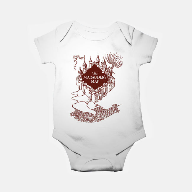 Marauder's Map-Baby-Basic-Onesie-dalethesk8er